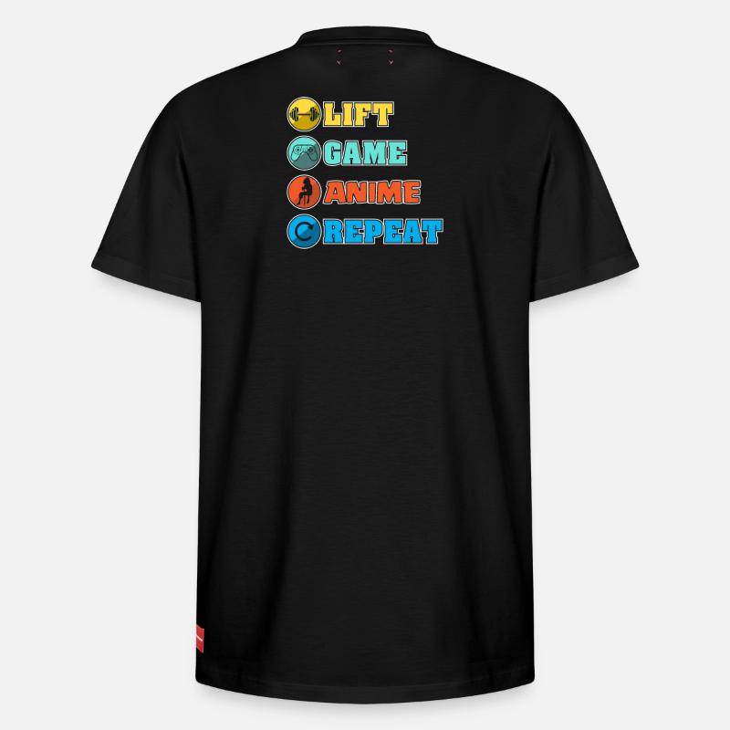 Anime - T-shirt unisexe décontracté en coton Supima – de SPREAD - noir