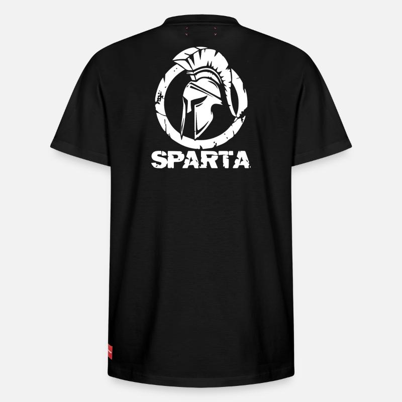 Casque Spartan Circle - T-shirt unisexe décontracté en coton Supima – de SPREAD - noir