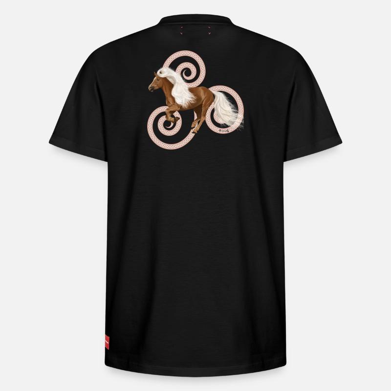 Haflinger Artos - T-shirt unisexe décontracté en coton Supima – de SPREAD - noir