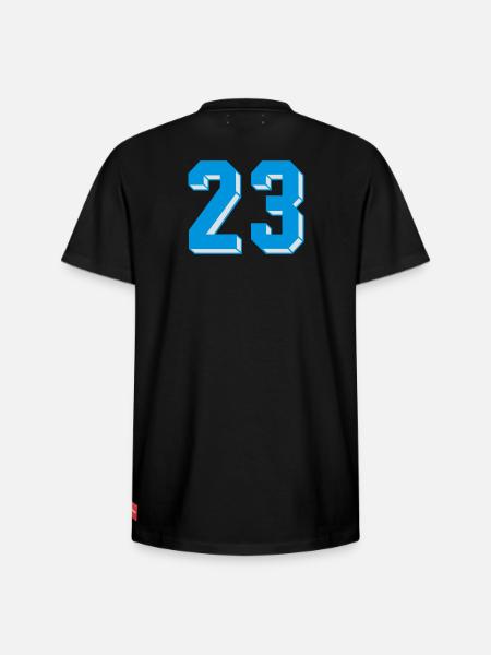 dreiundzwanzig - T-shirt unisexe décontracté en coton Supima – de SPREAD - noir