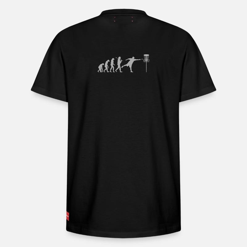 Disc Golf Evolution - T-shirt unisexe décontracté en coton Supima – de SPREAD - noir