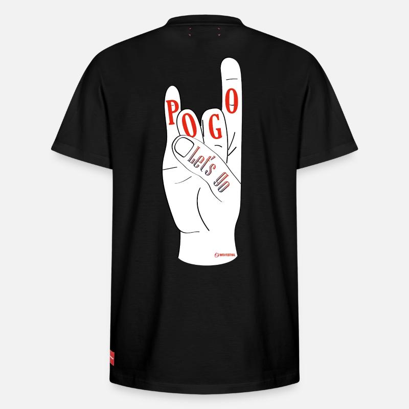 Let’s Go Pogo - T-shirt unisexe décontracté en coton Supima – de SPREAD - noir