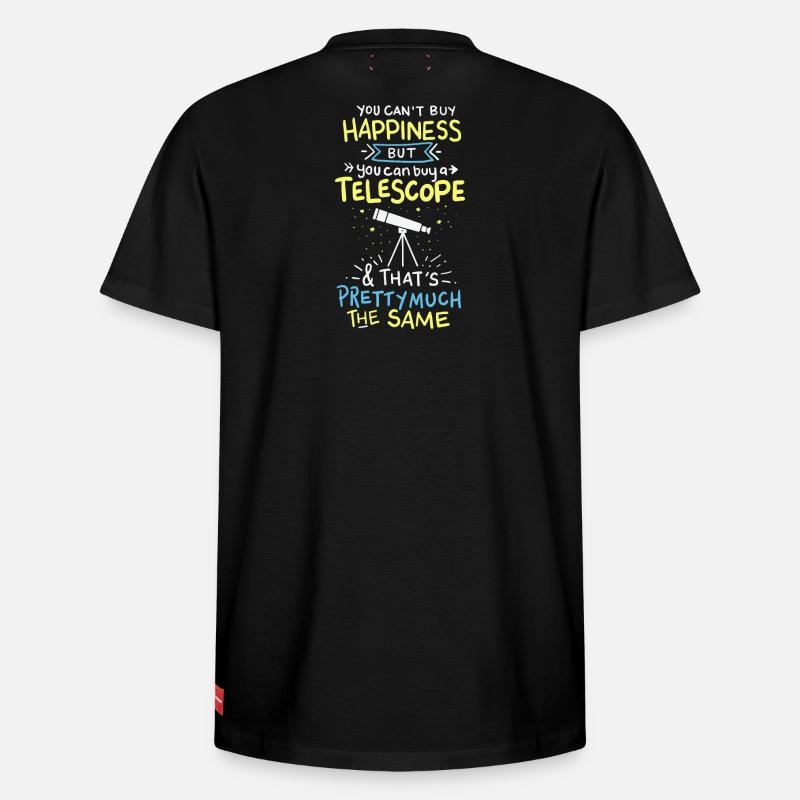 astronomie - T-shirt unisexe décontracté en coton Supima – de SPREAD - noir