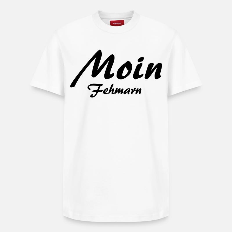 Moin Fehmarn - Relaxed Unisex Supima Cotton T-Shirt – von SPREAD - Weiß