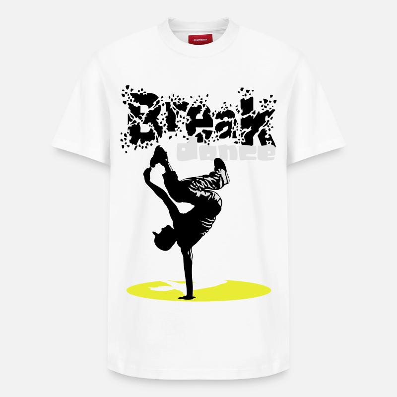 Breakdance flex - Relaxed Unisex Supima Cotton T-Shirt – by SPREAD - white