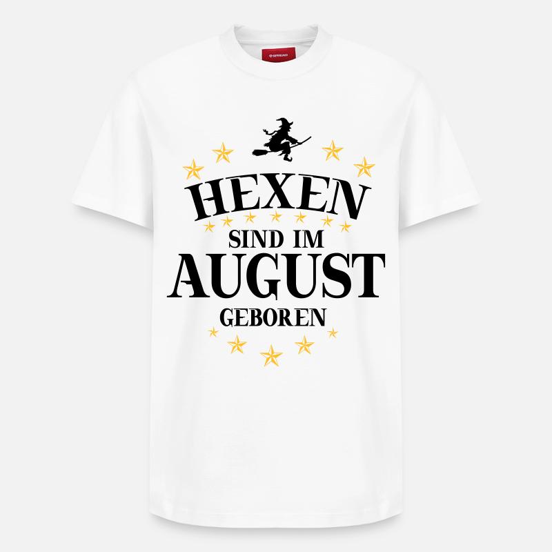 Witch August - Relaxed Unisex Supima Cotton T-Shirt – by SPREAD - white