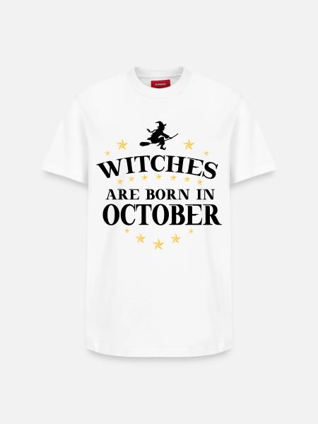 Witches October - Relaxed Unisex Supima Cotton T-Shirt – by SPREAD - white