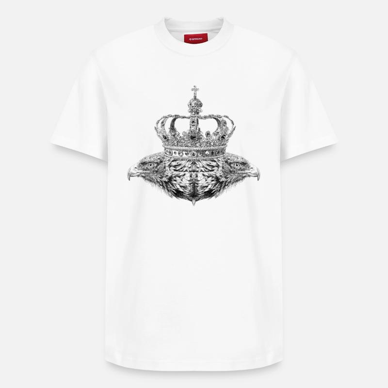 Double eagle - Relaxed Unisex Supima Cotton T-Shirt – by SPREAD - white