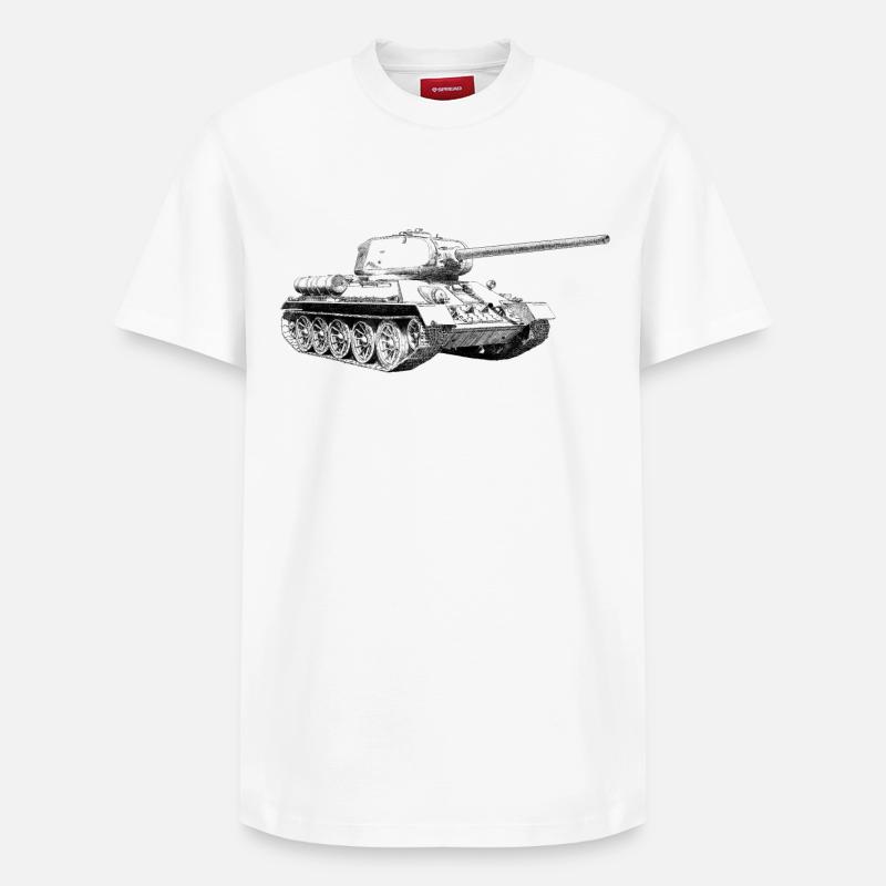 Tank - T-shirt unisexe décontracté en coton Supima – de SPREAD - blanc