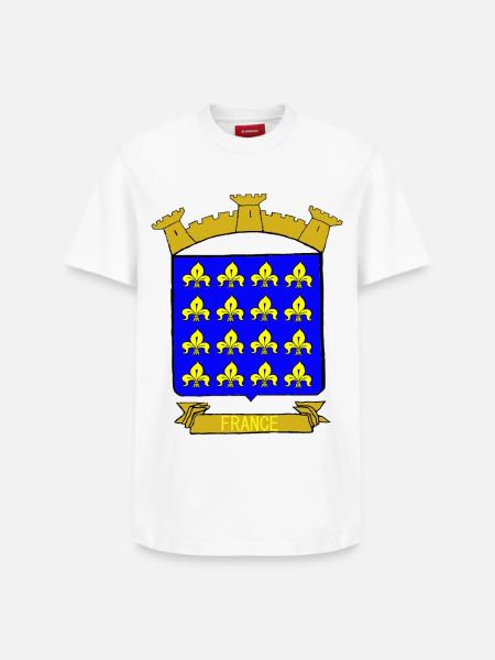 BLAZON KINGDOM OF FRANCE - Relaxed Unisex Supima Cotton T-Shirt – by SPREAD - white