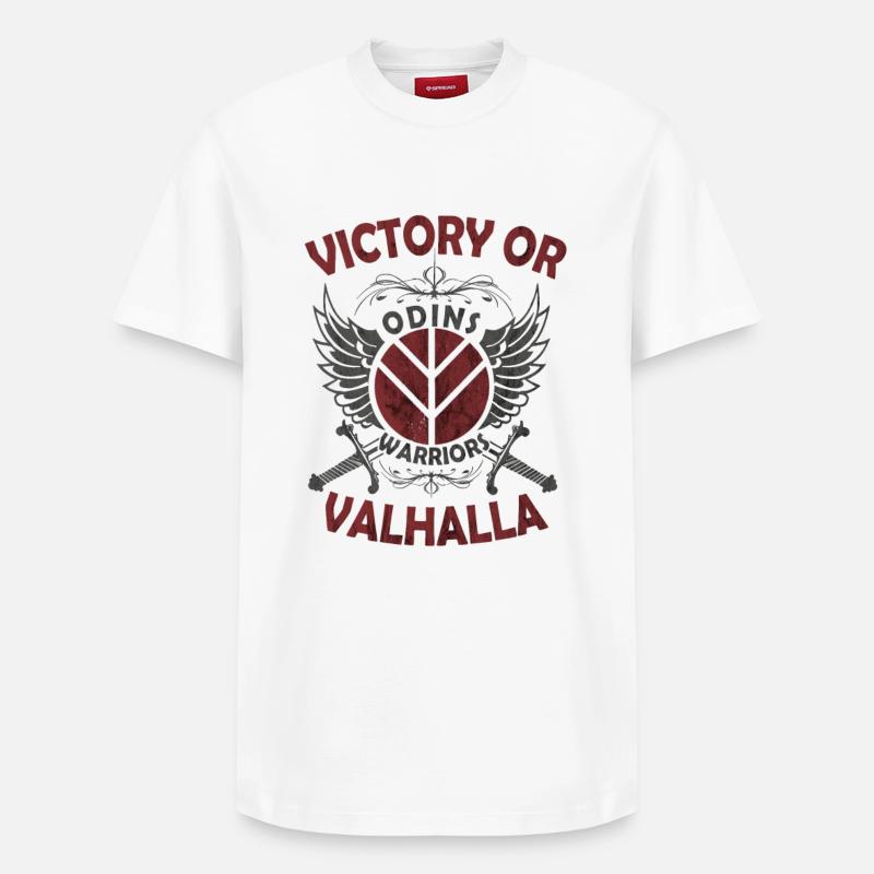 Odins Warriors - Relaxed Unisex Supima Cotton T-Shirt – von SPREAD - Weiß