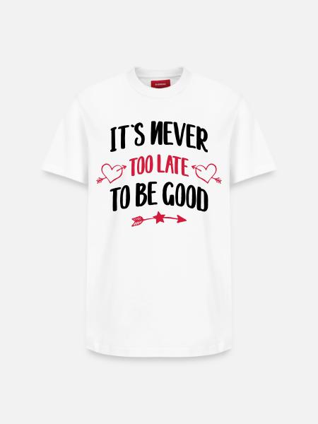funny saying - Relaxed Unisex Supima Cotton T-Shirt – by SPREAD - white