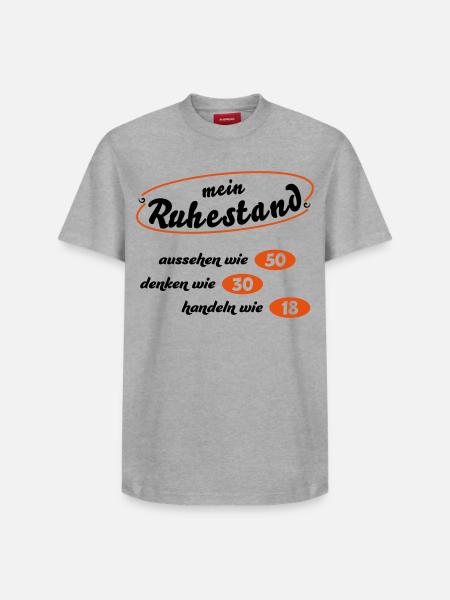 Rentner - Relaxed Unisex Supima Cotton T-Shirt – von SPREAD - Weiß