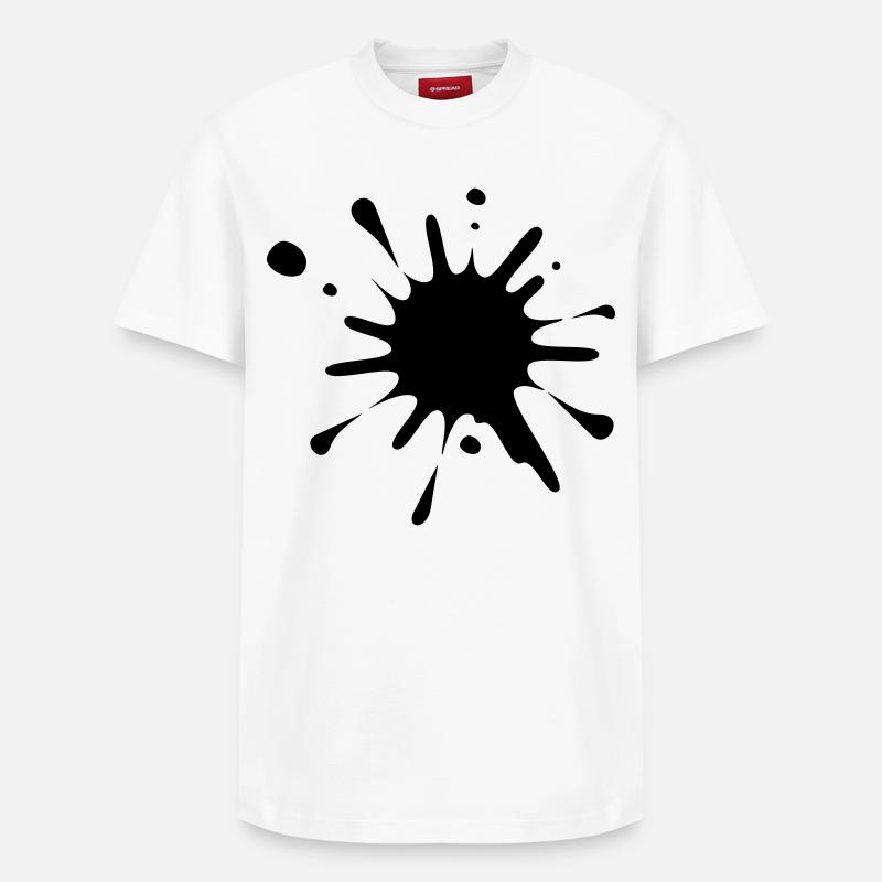 Paint Splash Image* - Relaxed Unisex Supima Cotton T-Shirt – by SPREAD - white