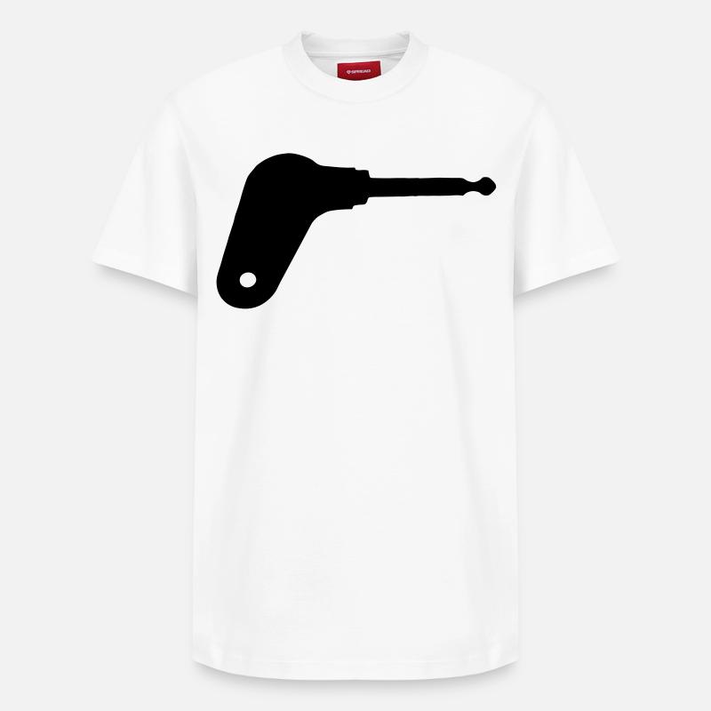 Clé de contact du tracteur oldtimer - T-shirt unisexe décontracté en coton Supima – de SPREAD - blanc