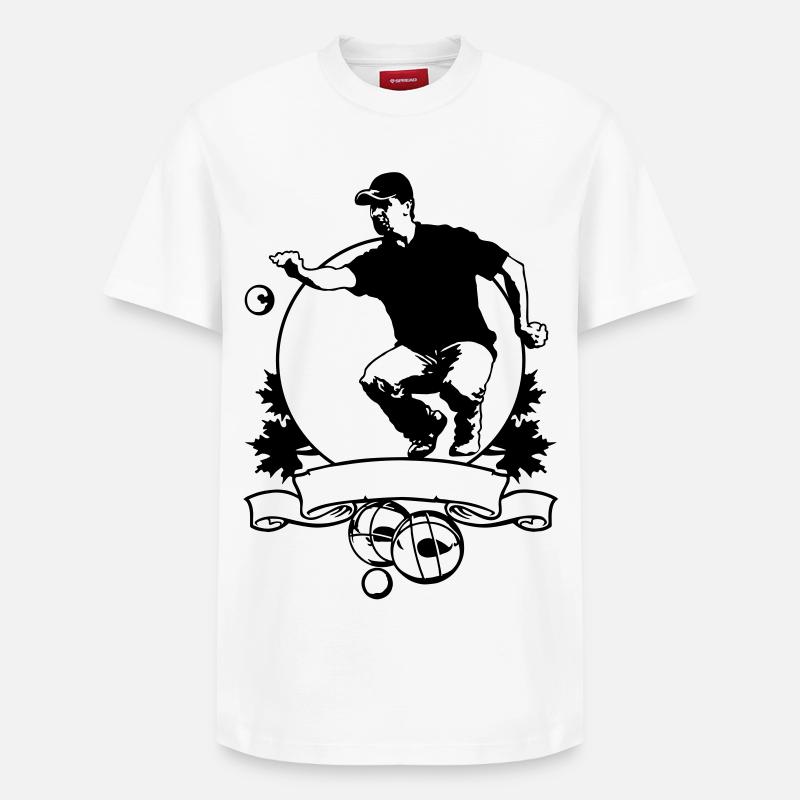 Petanque FLEX SHIELD - Relaxed Unisex Supima Cotton T-Shirt – von SPREAD - Weiß