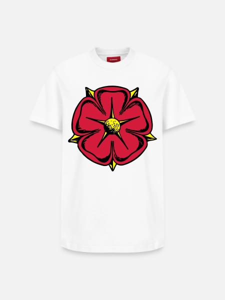 Lippy rose - Relaxed Unisex Supima Cotton T-Shirt – by SPREAD - white