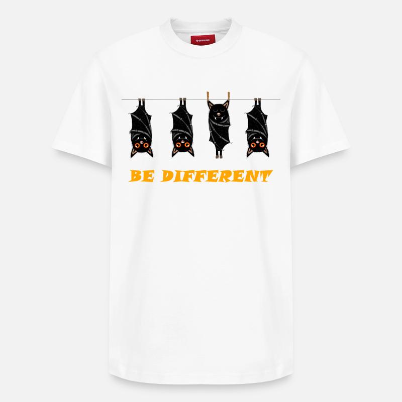 BE DIFFERENT - Relaxed Unisex Supima Cotton T-Shirt – by SPREAD - white