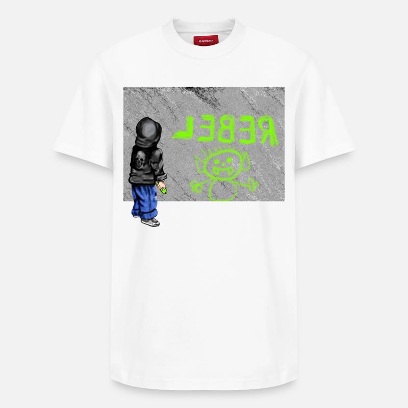 rebelle - T-shirt unisexe décontracté en coton Supima – de SPREAD - blanc