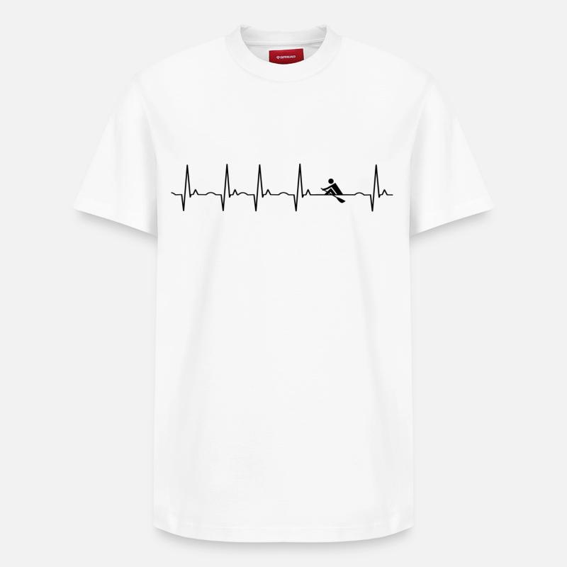 Rameur ramant rafting - T-shirt unisexe décontracté en coton Supima – de SPREAD - blanc