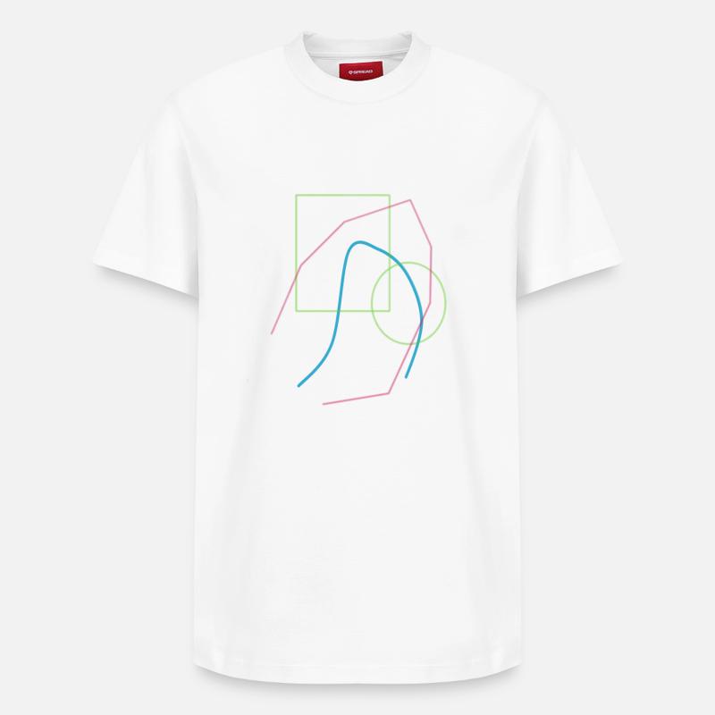 Patterns abstract - Relaxed Unisex Supima Cotton T-Shirt – by SPREAD - white