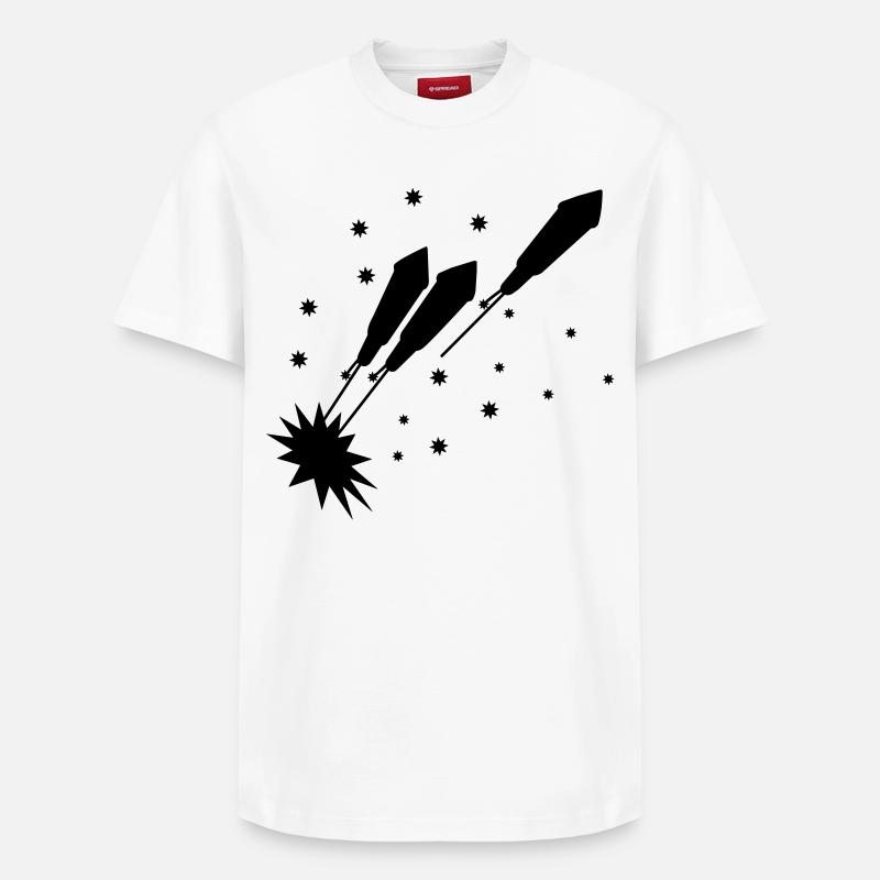 Fusées fusées Nouvel An - T-shirt unisexe décontracté en coton Supima – de SPREAD - blanc