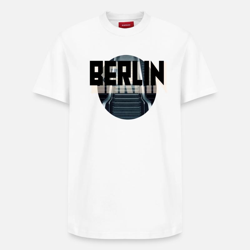 Berlin - Relaxed Unisex Supima Cotton T-Shirt – von SPREAD - Weiß