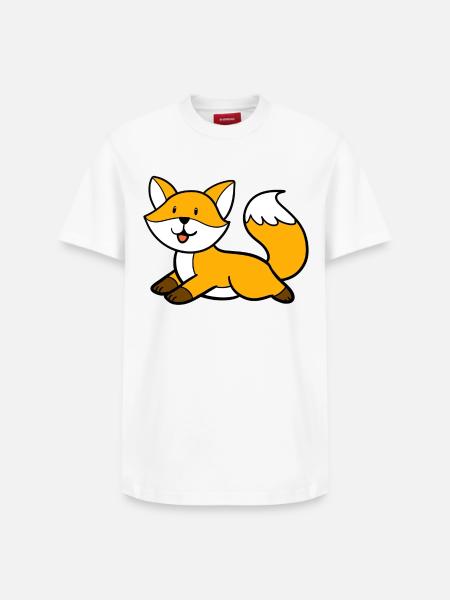 Lying fox - Relaxed Unisex Supima Cotton T-Shirt – by SPREAD - white