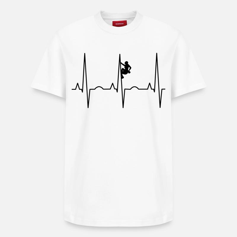 Grimpeur - T-shirt unisexe décontracté en coton Supima – de SPREAD - blanc