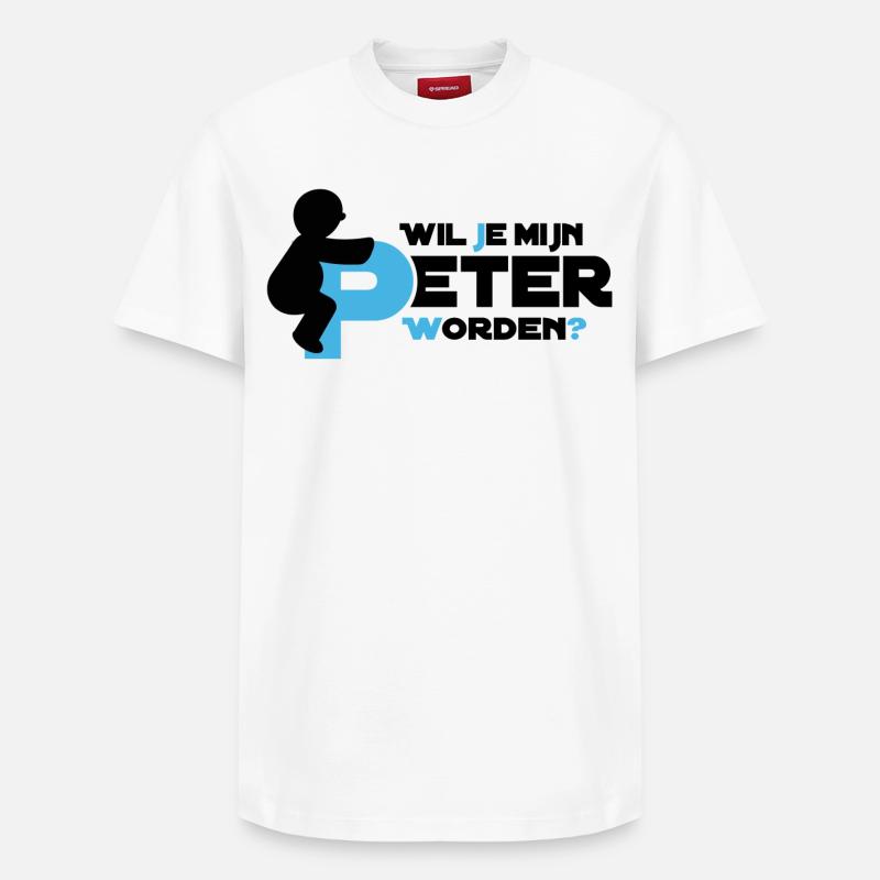 Peter weiß - Relaxed Unisex Supima Cotton T-Shirt – von SPREAD - Weiß
