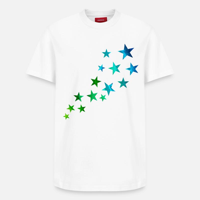 Sternschnuppe - Relaxed Unisex Supima Cotton T-Shirt – von SPREAD - Weiß