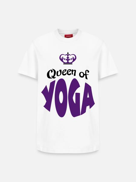 yoga - Relaxed Unisex Supima Cotton T-Shirt – by SPREAD - white