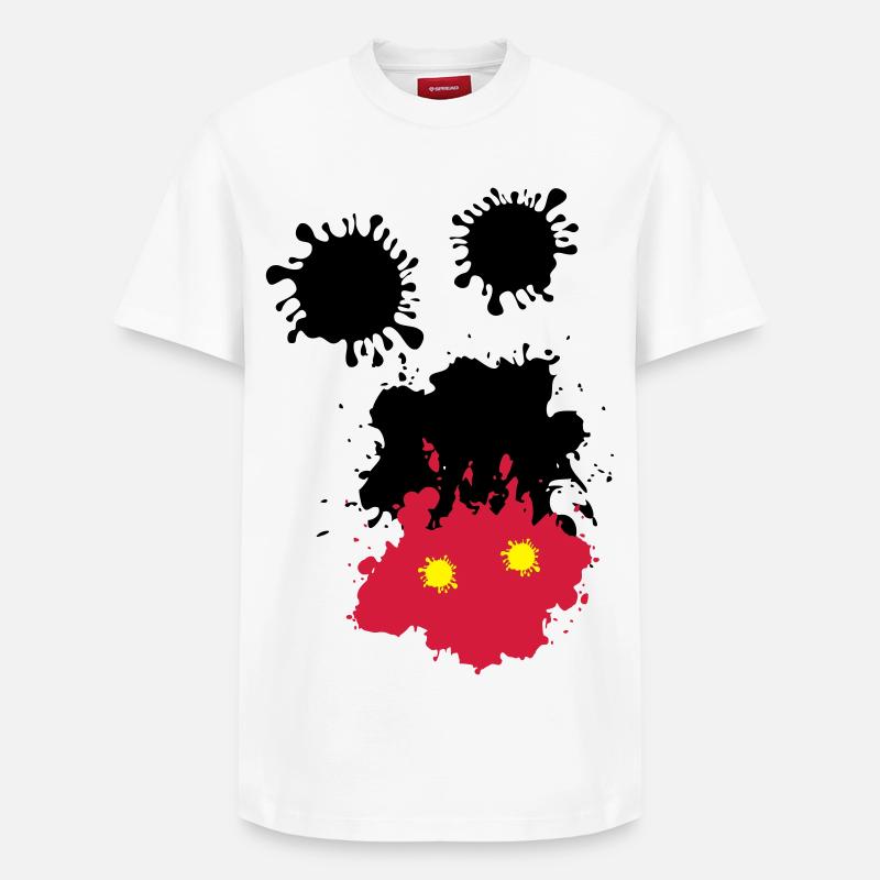 Mouse taches - T-shirt unisexe décontracté en coton Supima – de SPREAD - blanc
