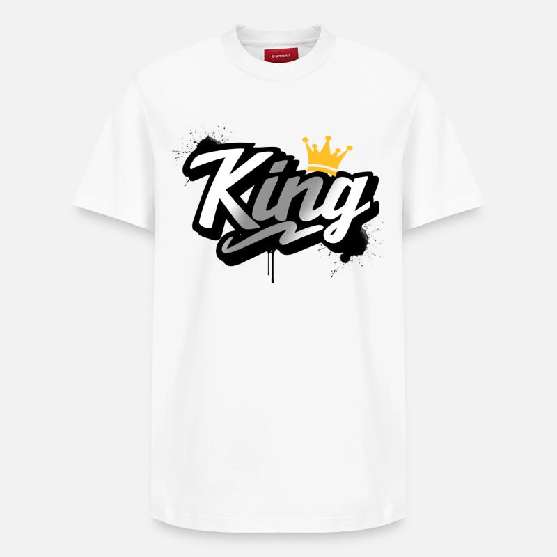 King - Relaxed Unisex Supima Cotton T-Shirt – by SPREAD - white