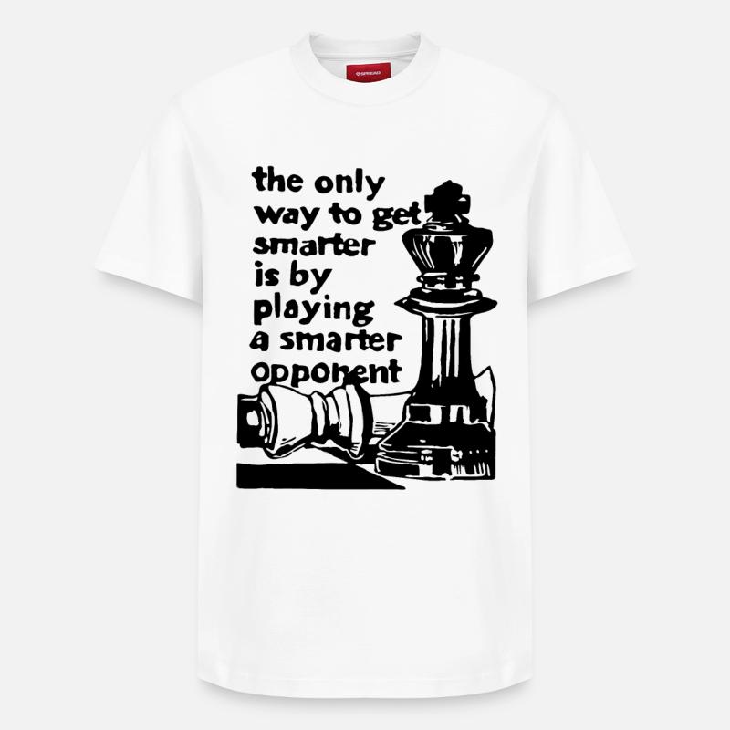 Chess chess player gift - Relaxed Unisex Supima Cotton T-Shirt – by SPREAD - white