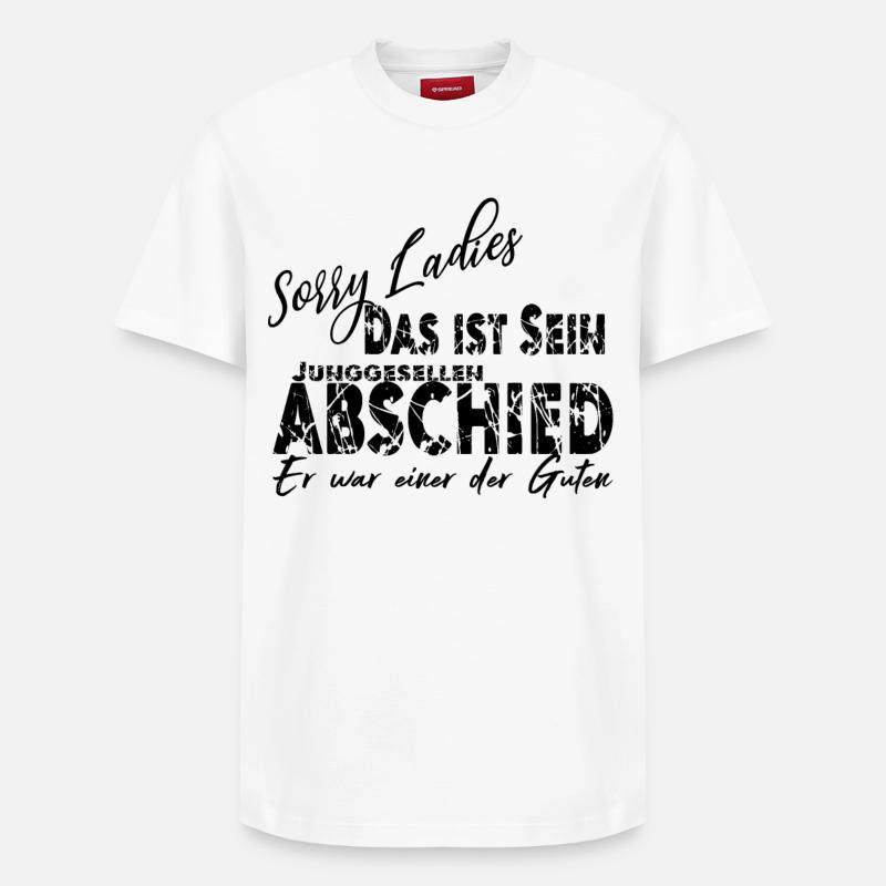 Junggessellenabschied men gift - T-shirt unisexe décontracté en coton Supima – de SPREAD - blanc