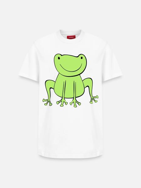 frosch - Relaxed Unisex Supima Cotton T-Shirt – von SPREAD - Weiß