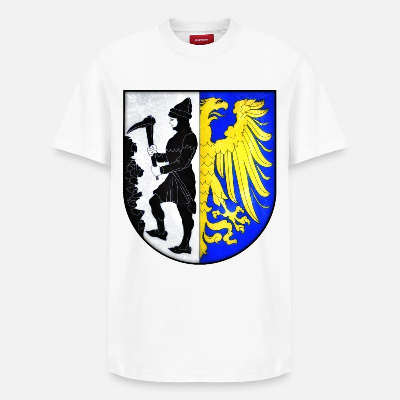 Bytom - Pologne - T-shirt unisexe décontracté en coton Supima – de SPREAD - blanc