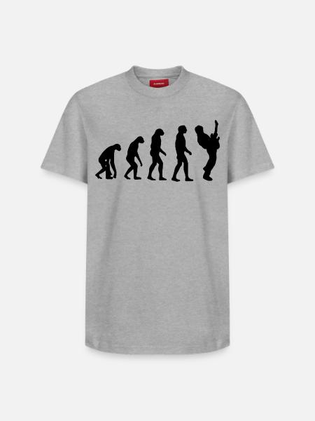 Evolution du guitariste, guitariste, musicien # - T-shirt unisexe décontracté en coton Supima – de SPREAD - blanc