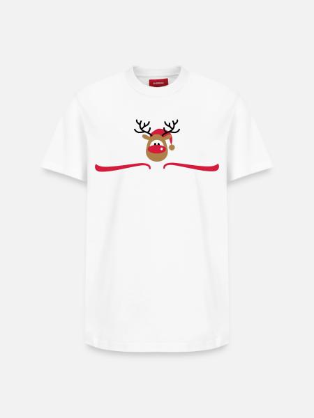 Kerstmis - Relaxed Unisex Supima Cotton T-Shirt – by SPREAD - white