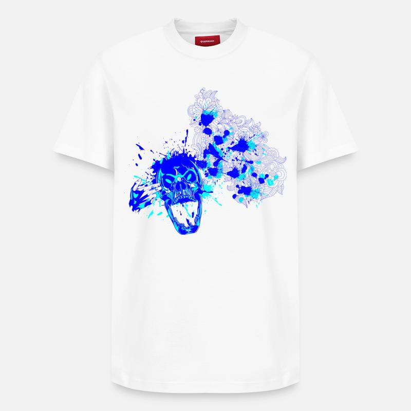 headshot - T-shirt unisexe décontracté en coton Supima – de SPREAD - blanc