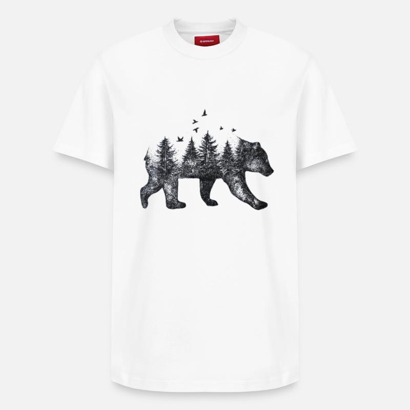 Ours - T-shirt unisexe décontracté en coton Supima – de SPREAD - blanc