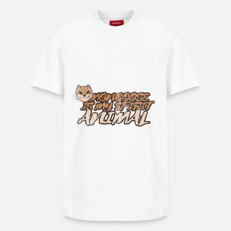 Mangouste - T-shirt unisexe décontracté en coton Supima – de SPREAD - blanc