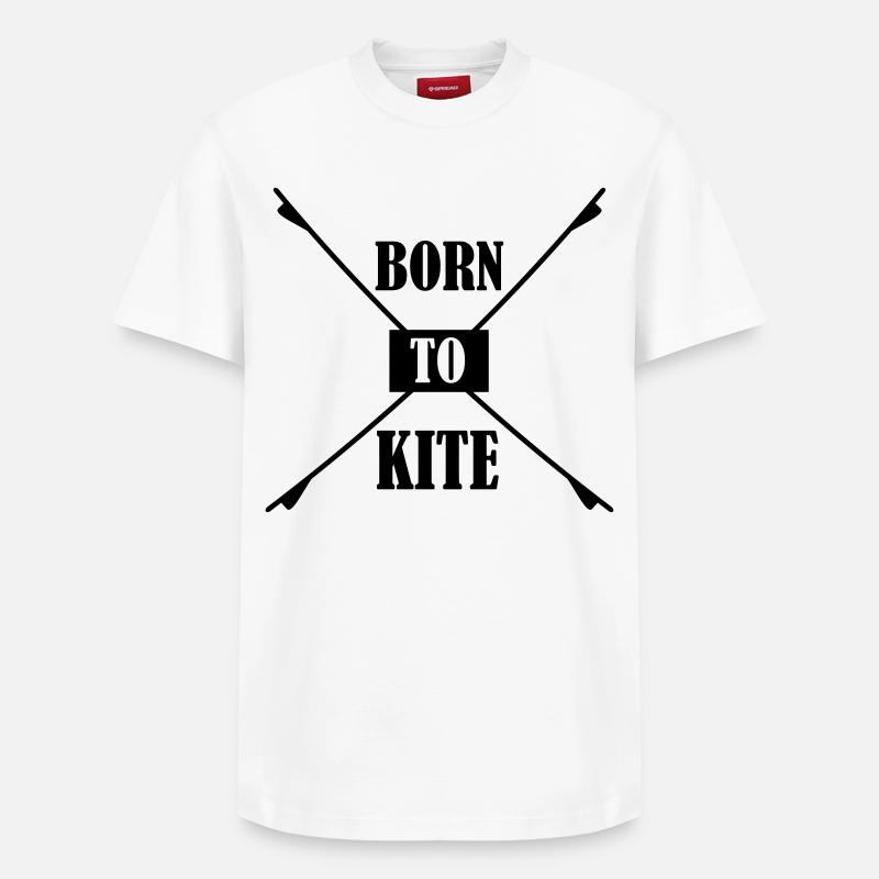 Kiteboard - Relaxed Unisex Supima Cotton T-Shirt – von SPREAD - Weiß