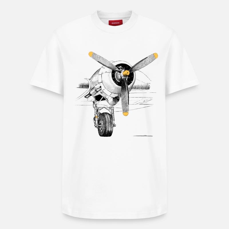 Motor - Relaxed Unisex Supima Cotton T-Shirt – von SPREAD - Weiß