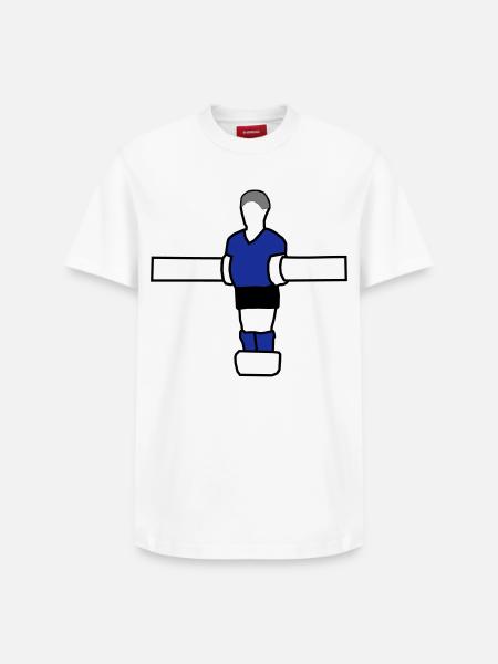 Tischkicker Figur - Relaxed Unisex Supima Cotton T-Shirt – von SPREAD - Weiß