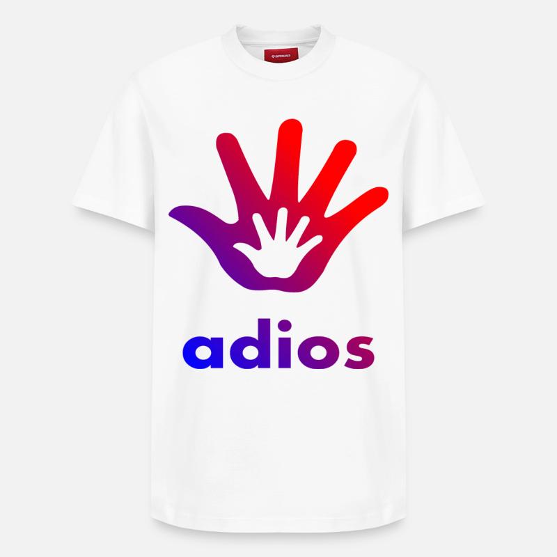 Main Adios - T-shirt unisexe décontracté en coton Supima – de SPREAD - blanc