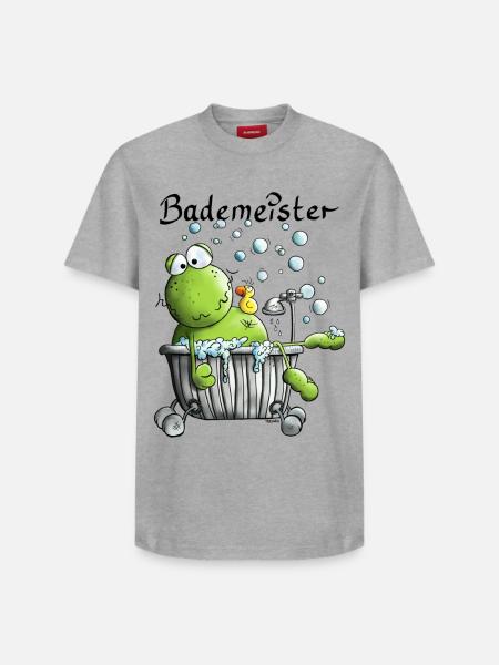 Bademeister Frosch - Relaxed Unisex Supima Cotton T-Shirt – von SPREAD - Weiß
