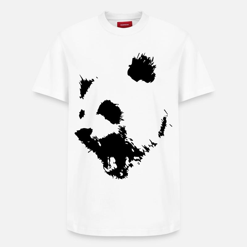 Panda - Relaxed Unisex Supima Cotton T-Shirt – von SPREAD - Weiß