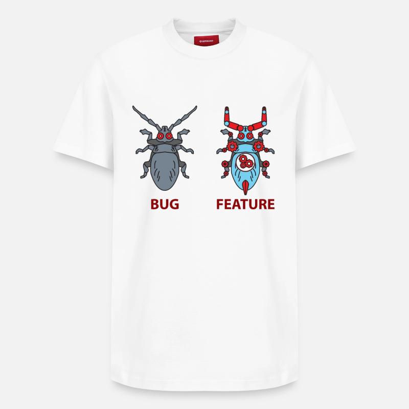 Programmierer Witz - Relaxed Unisex Supima Cotton T-Shirt – von SPREAD - Weiß